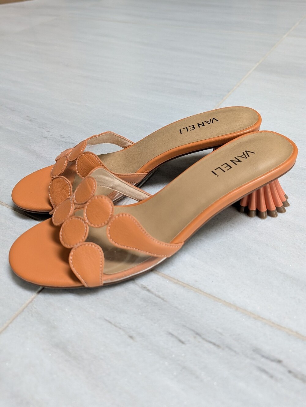 new VAN ELI ophira funky sandal heels 8